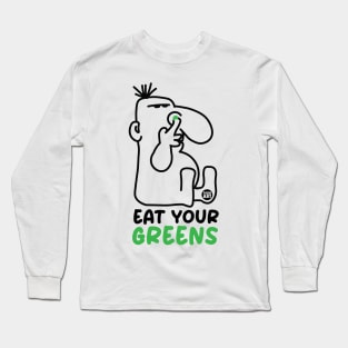 EAT GREENS Long Sleeve T-Shirt